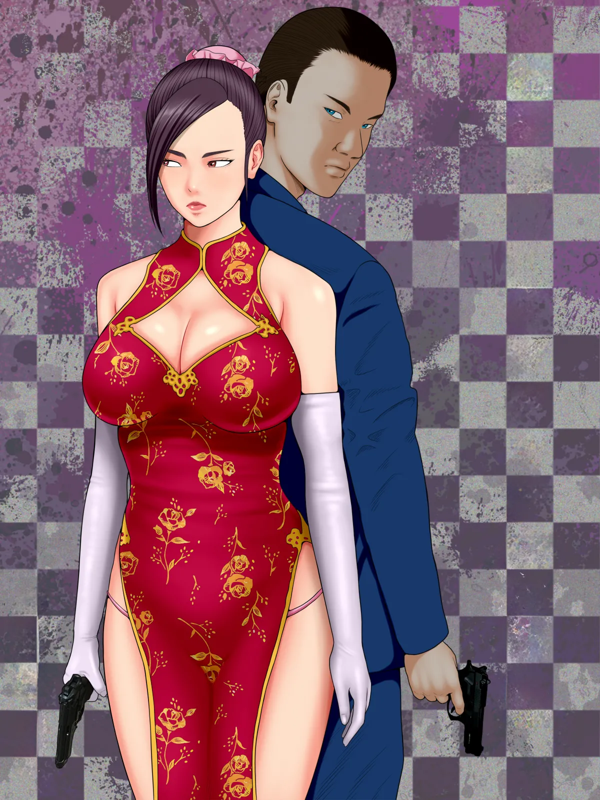 [Minazuki Mikka]Hitozuma Spy to Mafia no Musuko 1 ~Kuro Gyaru Keisatsukan Hen~ | Spy Wife and Mafia’s Son 1 ~Black Gyaru Police Officer~[English][Chalklog] Page 3