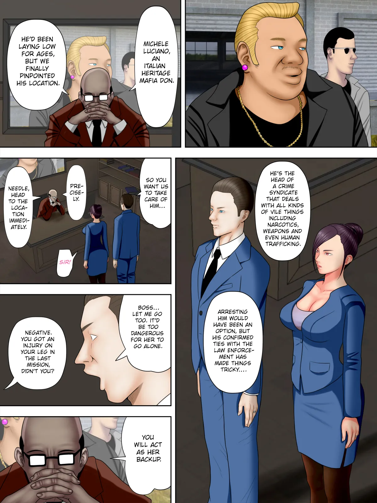 [Minazuki Mikka]Hitozuma Spy to Mafia no Musuko 1 ~Kuro Gyaru Keisatsukan Hen~ | Spy Wife and Mafia’s Son 1 ~Black Gyaru Police Officer~[English][Chalklog] Page 9