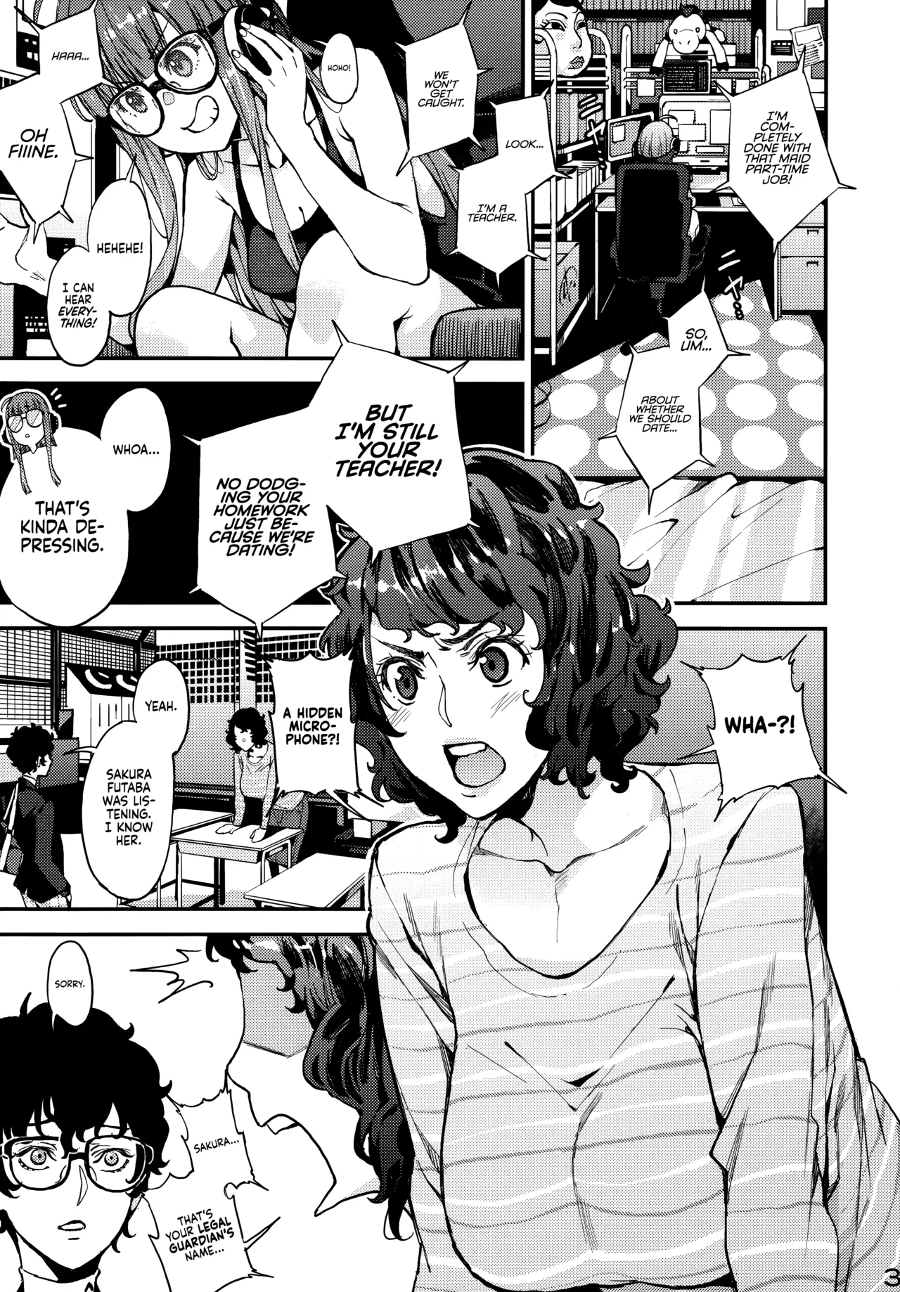 (C94) [Service Heaven (Azukiko)]Kawakami Sensei to Futaba no Himitsu Kojin Jugyou | Kawakami-Sensei and Futaba's Secret Private Lessons(Persona 5) [English] Page 5