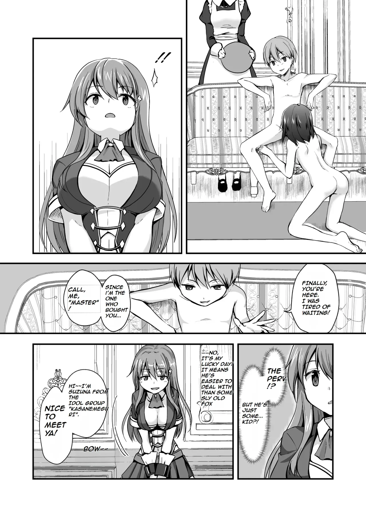 [Watari Laboratory]16-sai Joshikousei Idol (H Cup) o Shota ga Wakaraseru Hon | The Story Of A Highschool Idol Girl(H cup) Getting Put In Her Place By A Shota[English] Page 5