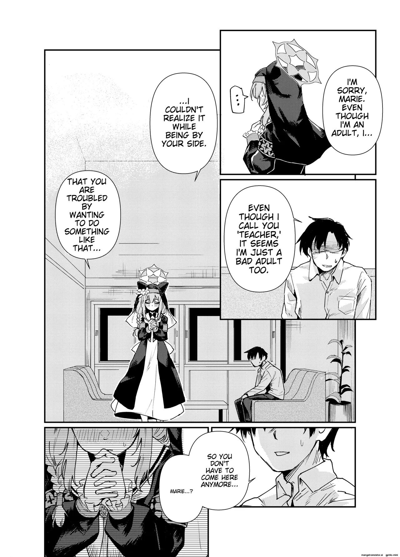 [Tenkiame (Yuki Wosora)]Schale no Bushitsu de, Mari ga Neteita. | Marie was sleeping in the Sharre clubroom.(Blue Archive) [English] [Digital] Page 13