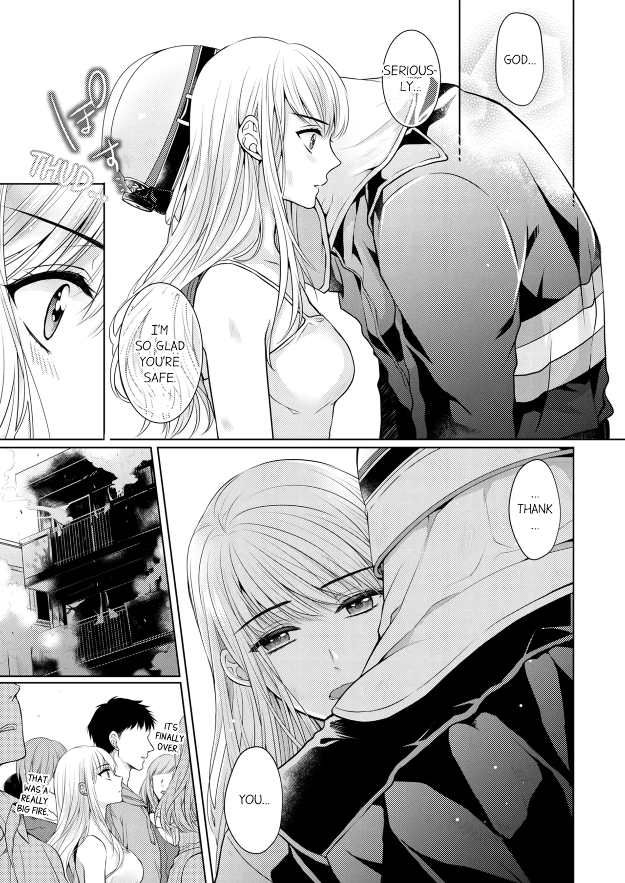 [Kawano Tanishi]Yubisaki Kara Honki no Netsujō ～ Chara Otoko Shōbōshi wa Massuguna me de Watashi o Daita ～ | Fire in His Fingertips Vol. 1[English] [Decensored] [Ongoing] Page 13