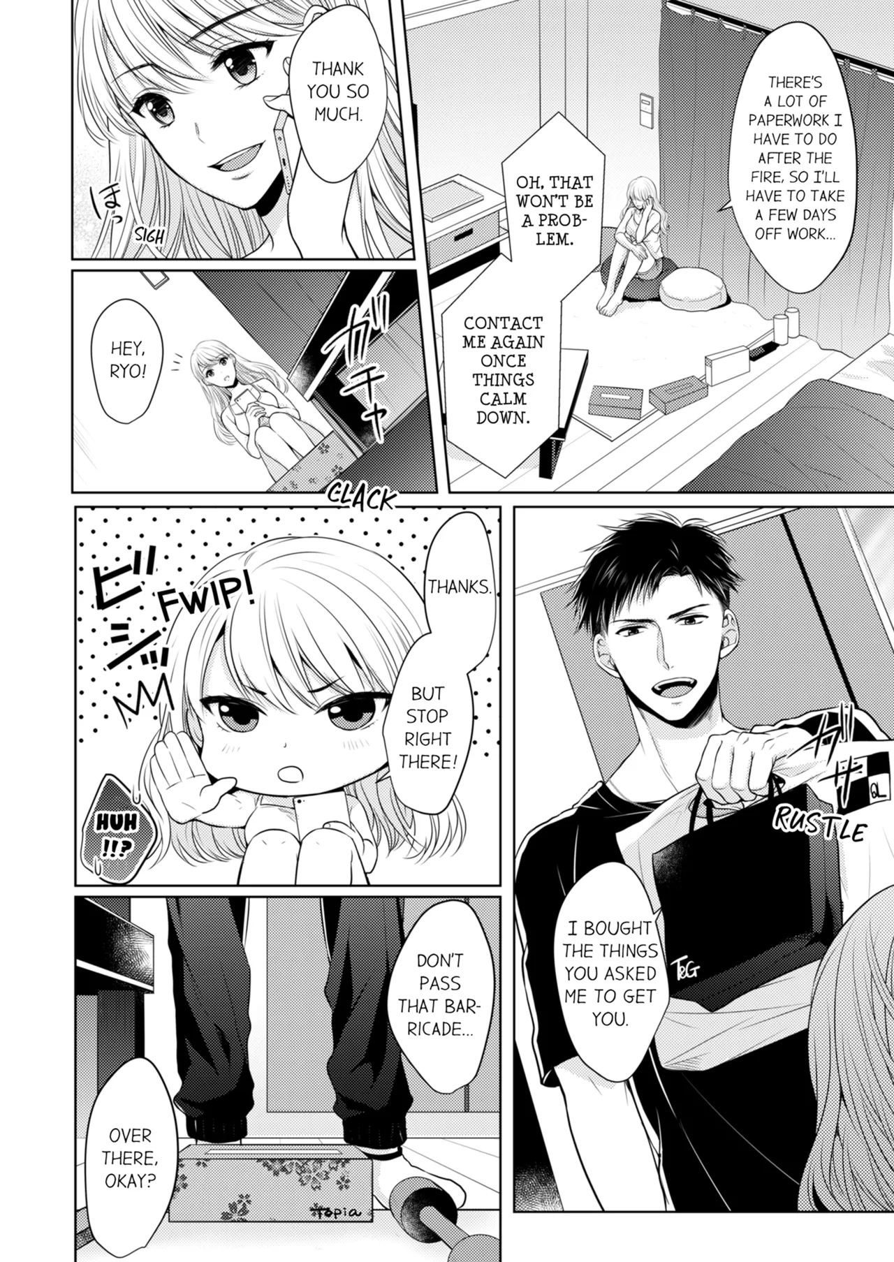[Kawano Tanishi]Yubisaki Kara Honki no Netsujō ～ Chara Otoko Shōbōshi wa Massuguna me de Watashi o Daita ～ | Fire in His Fingertips Vol. 1[English] [Decensored] [Ongoing] Page 32