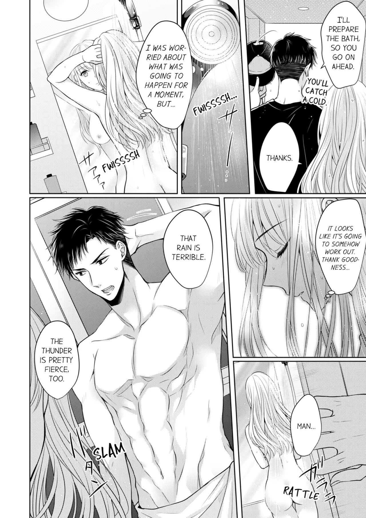 [Kawano Tanishi]Yubisaki Kara Honki no Netsujō ～ Chara Otoko Shōbōshi wa Massuguna me de Watashi o Daita ～ | Fire in His Fingertips Vol. 1[English] [Decensored] [Ongoing] Page 42