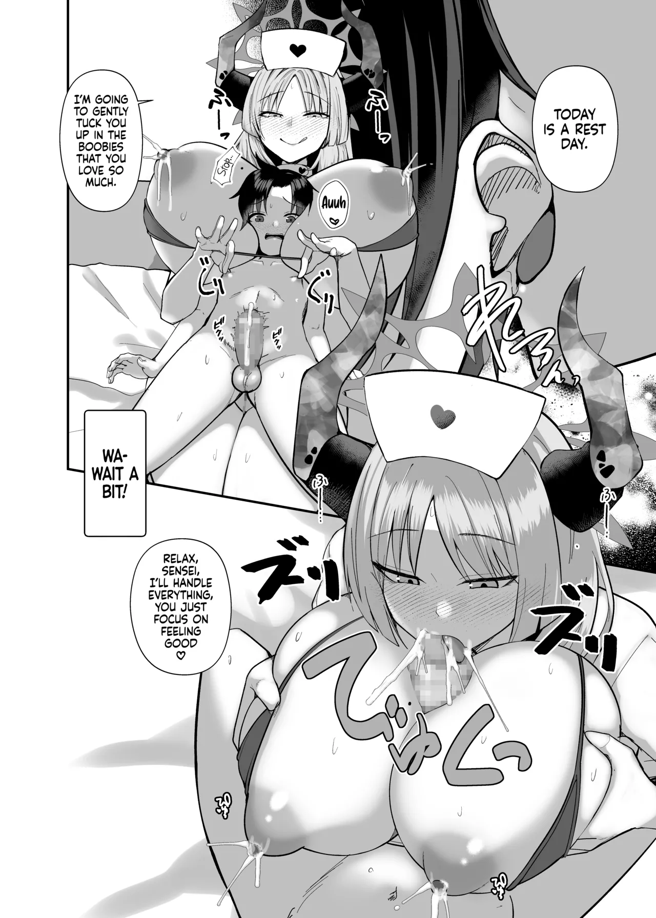 [Awa no Chikara (Kibouou Soap)]Sensei wa Dandan Seitsuu shitaku naa ~ru ♡ | Sensei... Relax... You’re Gonna Ejaculate... Over and Over Again…(Blue Archive) [English] [Tabunne Scans] [Digital] Page 34