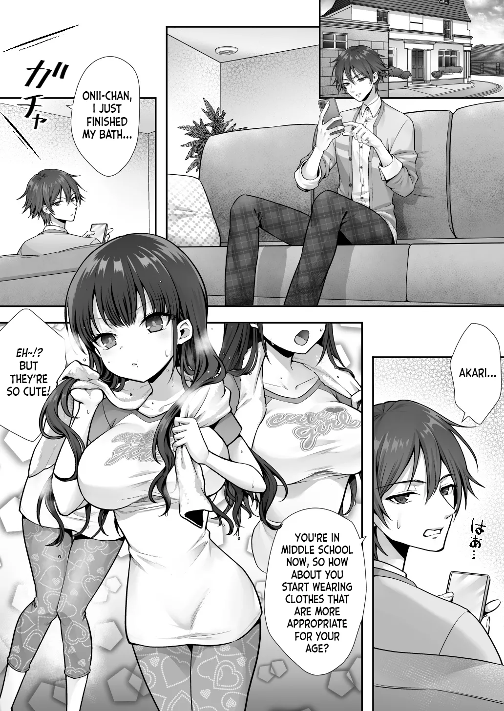 [Amulai Okashi Seisakusho (Sasanomanibi)]Imouto to Irekawatta Onii-chan wa, Sono Mama Oishiku Itadakarete shimaimashita.[English] [JusenkyoTL] Page 2