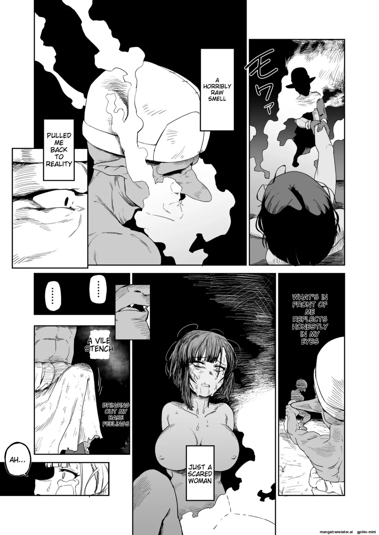 The Story of How a Masochistic Female Knight Looking to Get Gangbanged by Weaklings Became a Goblin Slave for Real; Part 2 Page 28