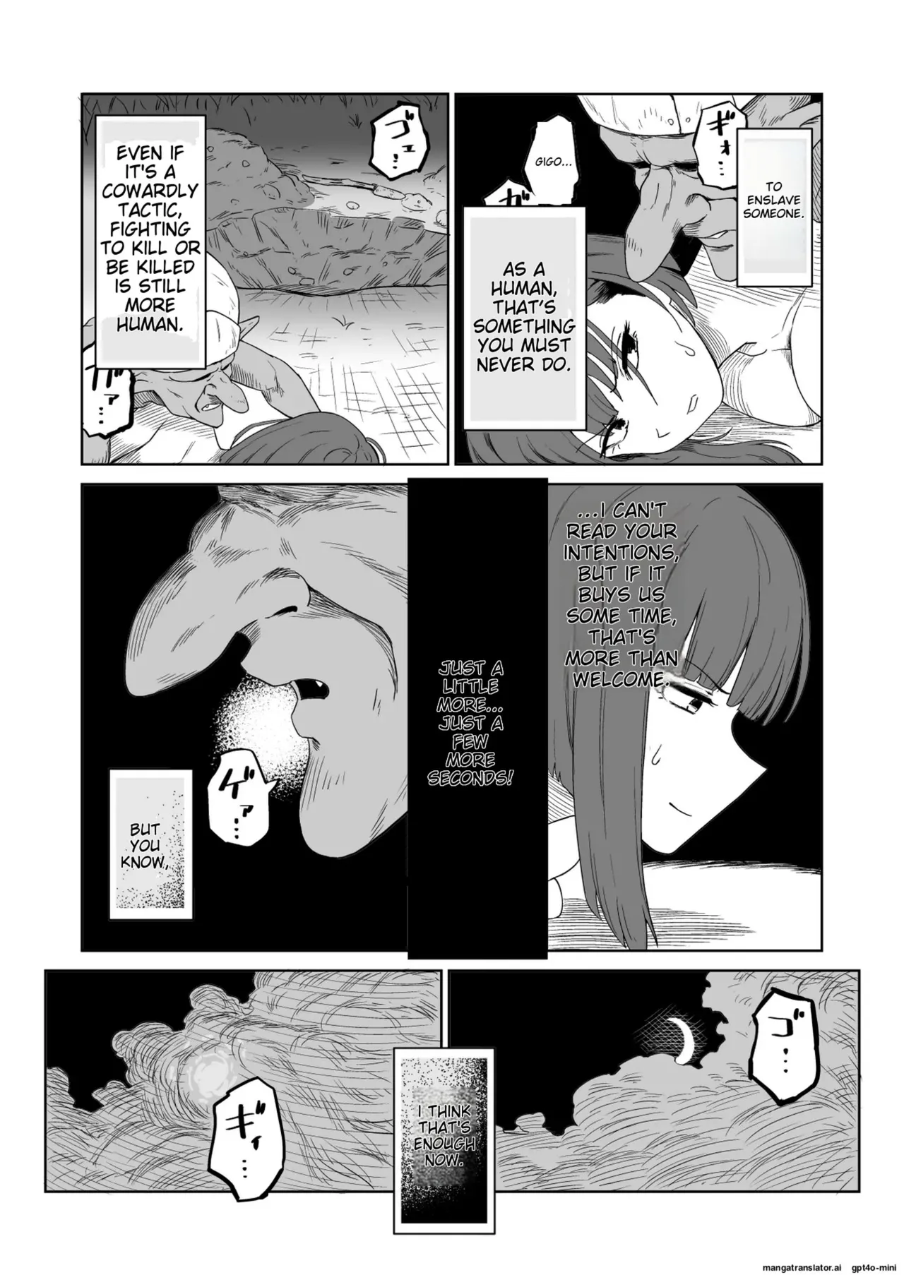 The Story of How a Masochistic Female Knight Looking to Get Gangbanged by Weaklings Became a Goblin Slave for Real; Part 2 Page 39