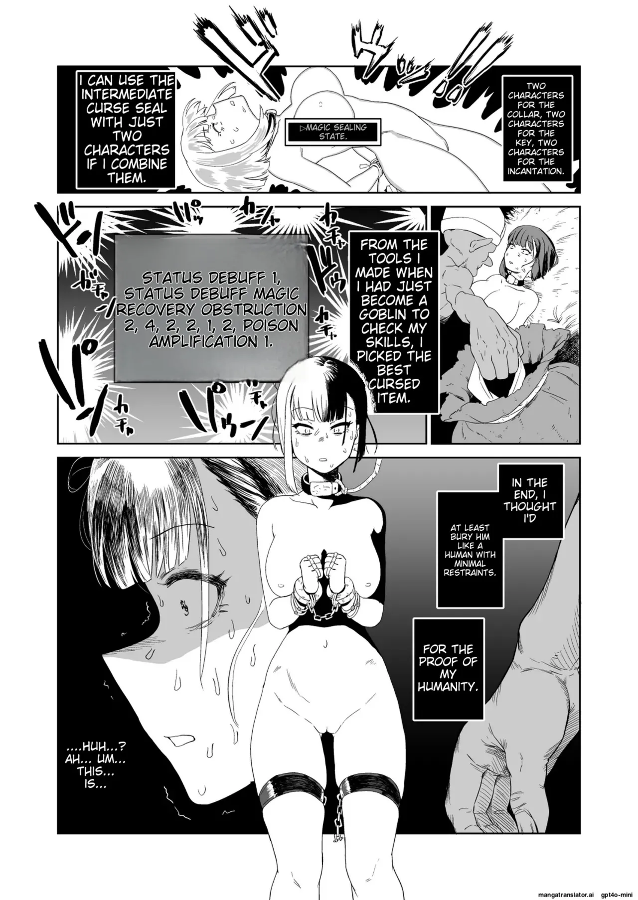 The Story of How a Masochistic Female Knight Looking to Get Gangbanged by Weaklings Became a Goblin Slave for Real; Part 2 Page 41