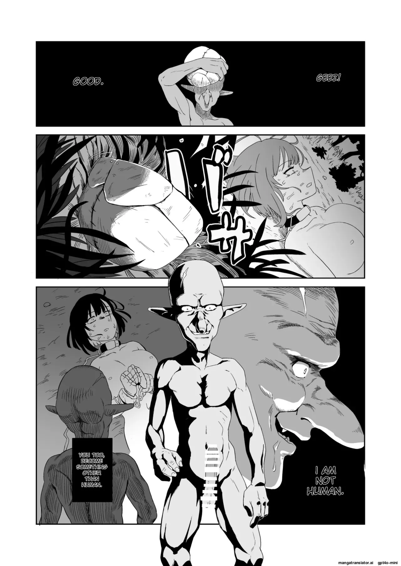 The Story of How a Masochistic Female Knight Looking to Get Gangbanged by Weaklings Became a Goblin Slave for Real; Part 2 Page 42