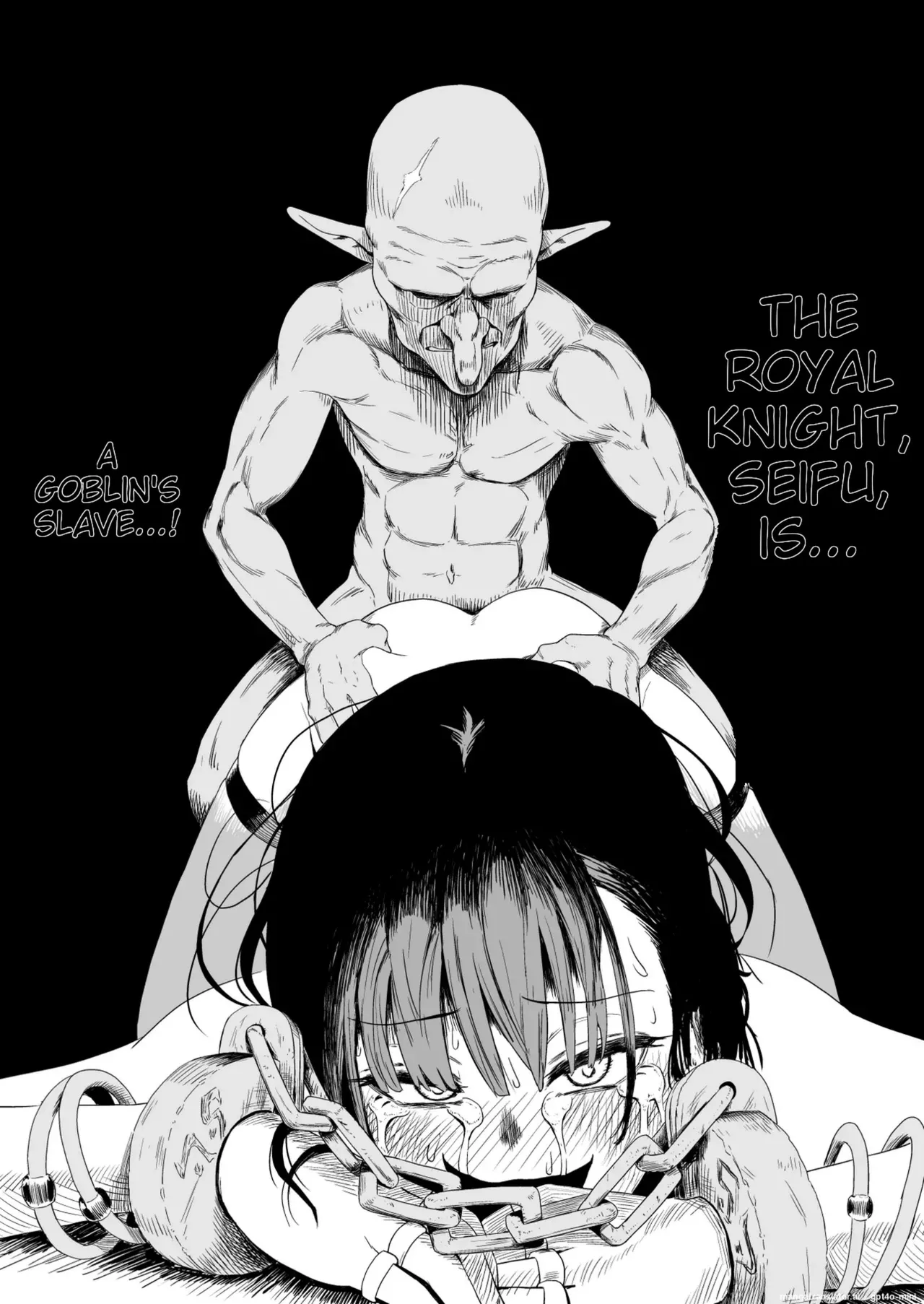 The Story of How a Masochistic Female Knight Looking to Get Gangbanged by Weaklings Became a Goblin Slave for Real; Part 2 Page 51