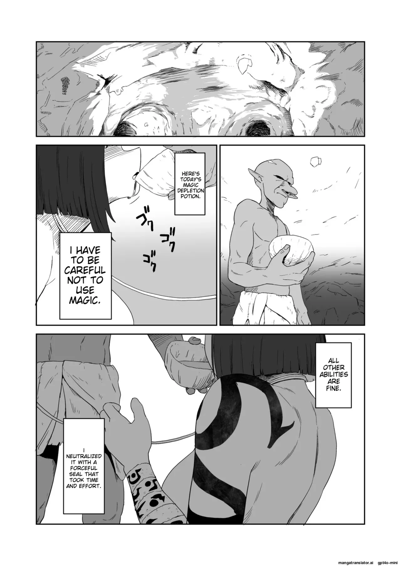 The Story of How a Masochistic Female Knight Looking to Get Gangbanged by Weaklings Became a Goblin Slave for Real; Part 2 Page 63