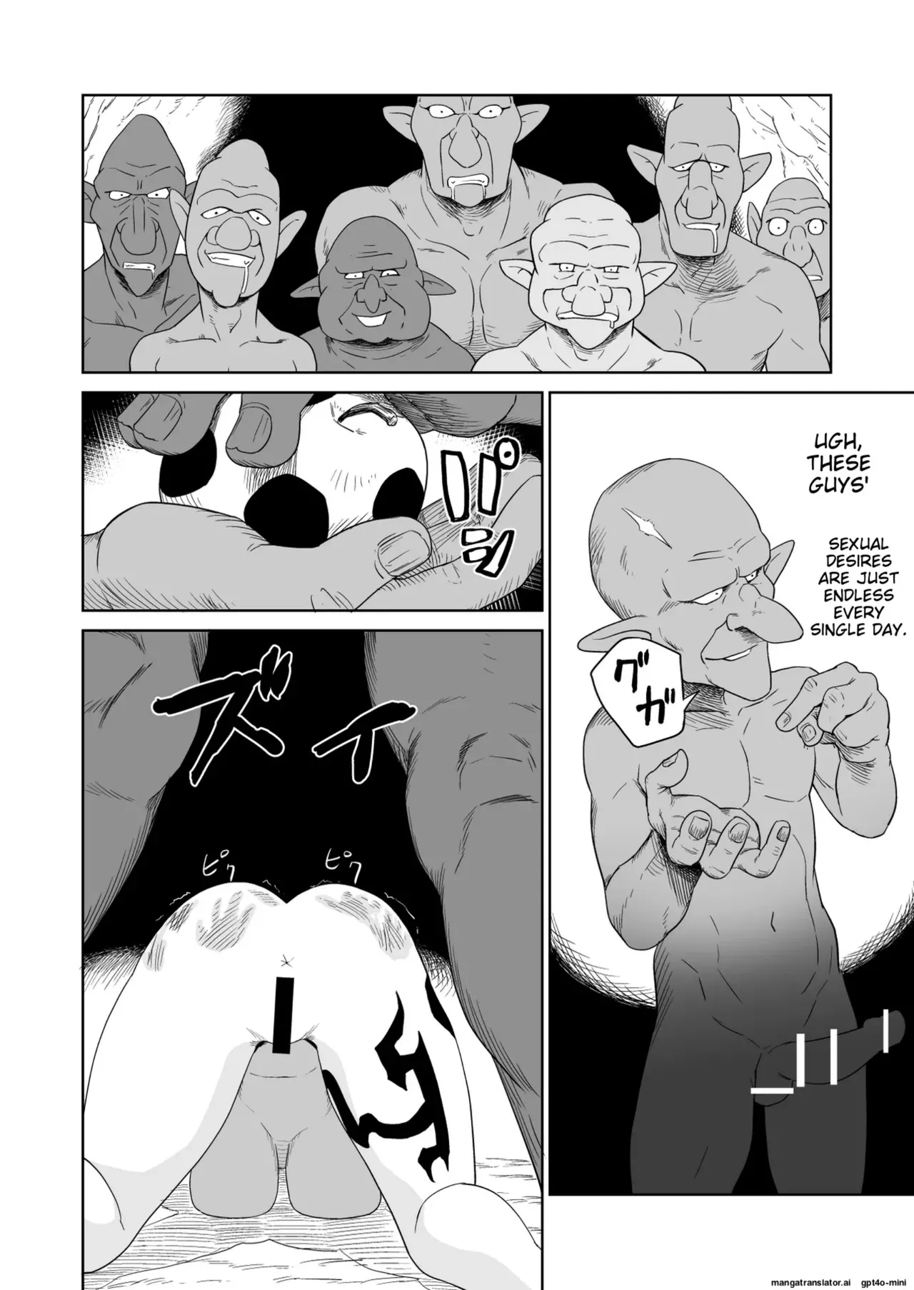 The Story of How a Masochistic Female Knight Looking to Get Gangbanged by Weaklings Became a Goblin Slave for Real; Part 2 Page 73