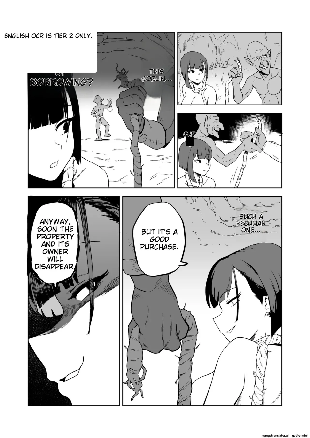 The Story of How a Masochistic Female Knight Looking to Get Gangbanged by Weaklings Became a Goblin Slave for Real; Part 2 Page 9