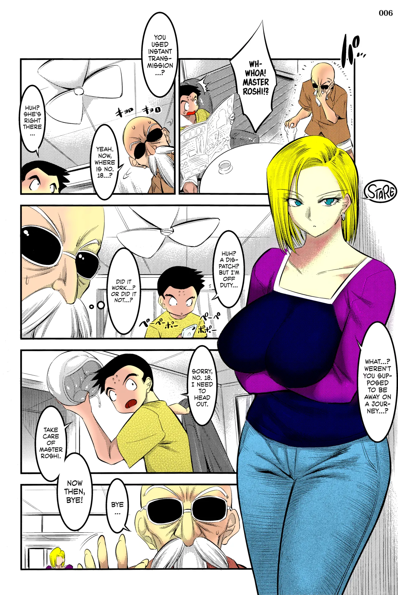 (C92) [Kaientai (Shuten Douji)]18-gou ni Mainichi Muriyari Semen Shiboritorareru Hon A Book About Getting Your Semen Forcibly Squeezed Out By No. 18 Every Single Day(Dragon Ball Z) [English] [Decensored] [ATF] [Colored] Page 4