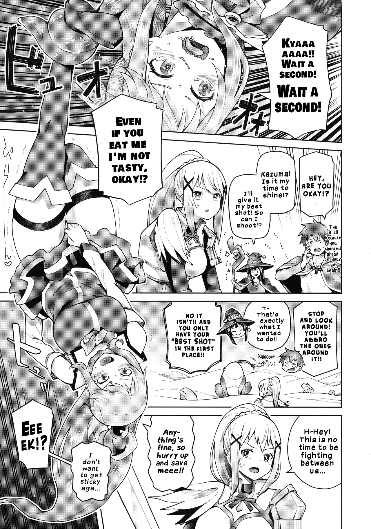 [Tamaya (Nonaka Tama)]Kono Seikishi ni mo Zecchou o! <Zenpen>(Kono Subarashii Sekai ni Syukufuku o!) [English] Page 4