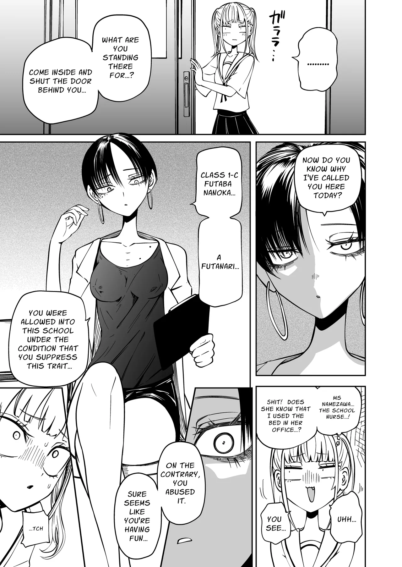 [Mikenekohanten (Sakamoto Kafka)]Tomodachi o Onaho ni shitetara Futanari Kyoushi ni Chinpo de Shikararemashita | I Got Scolded By A Futanari Teacher For Treating My Friends Like Fuckholes[English] [Stationary Target] Page 4