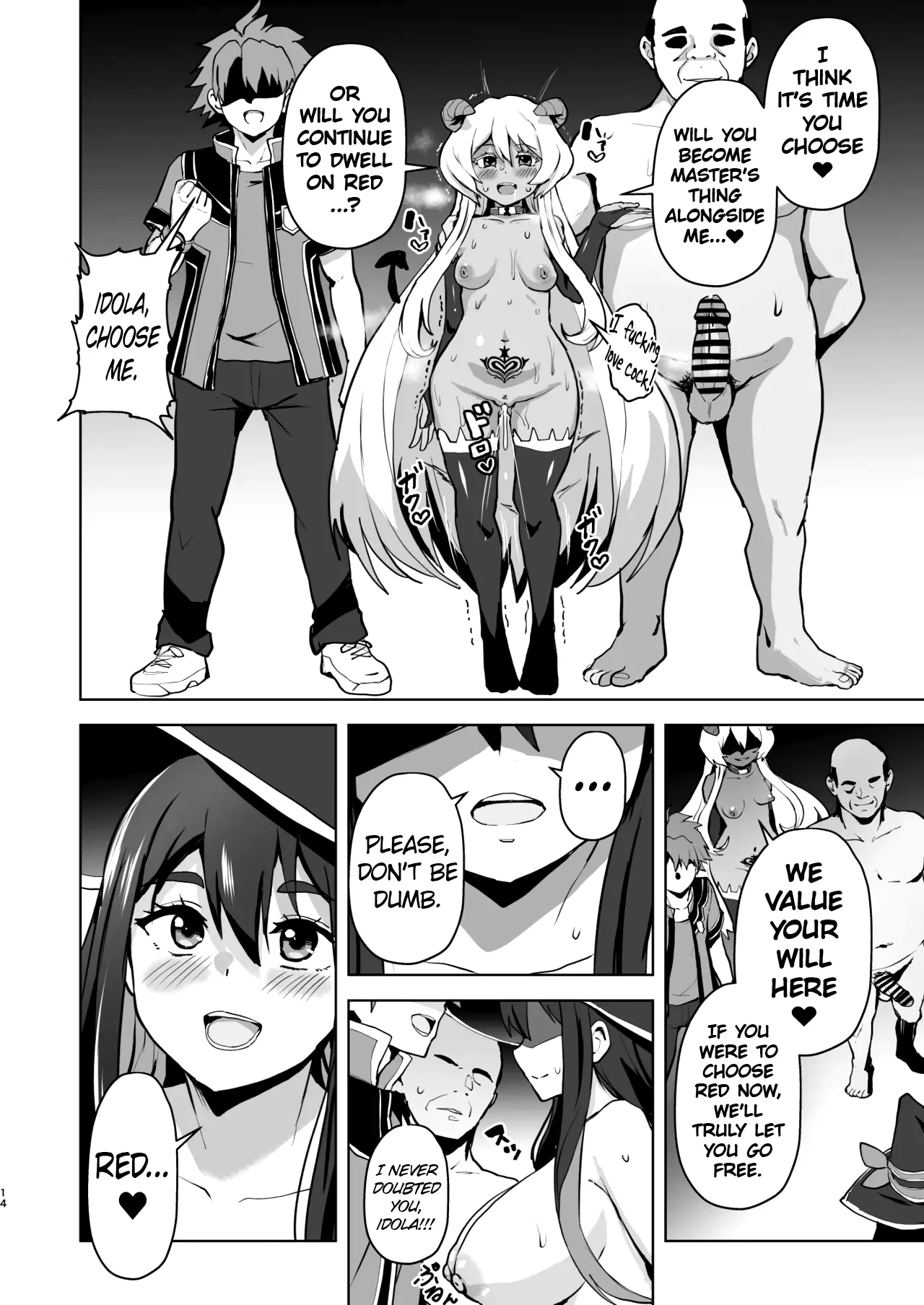 (C106) [Aheajifu (Sanatsuki)]Tokken Ero Mahou, Shiawase no Succubus Ochi(Sentai Red Isekai de Boukensha ni Naru) [English] [ChoriScans] Page 14
