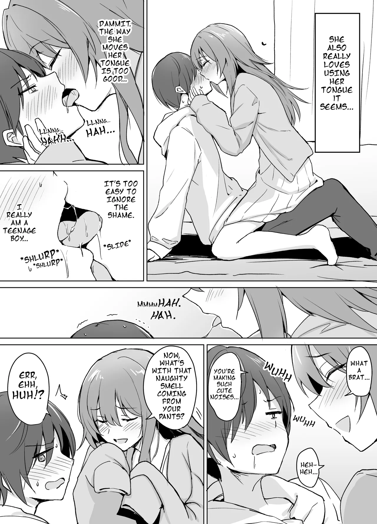[+2 (Sabo)]Moumoku Uza-Garami Onee-chan to Chotto Ecchi na Wacha-Wacha Nakayoshi Hon.[English] [calg] [Digital] Page 4