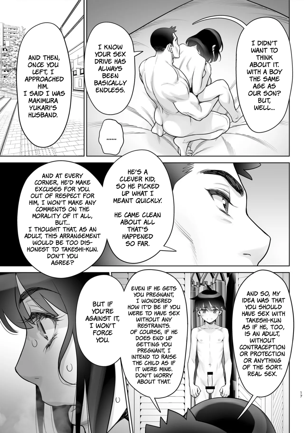 [Gerupin (Minazuki Juuzou)]Bijin Tsuma Makimura Yukari Series 7 - Musuko no Doukyuusei to Otto Kounin Haramase SEX | Hot, Steamy, Baby-Making Sex With Her Son's Classmate![English] [The People With No Name] Page 15