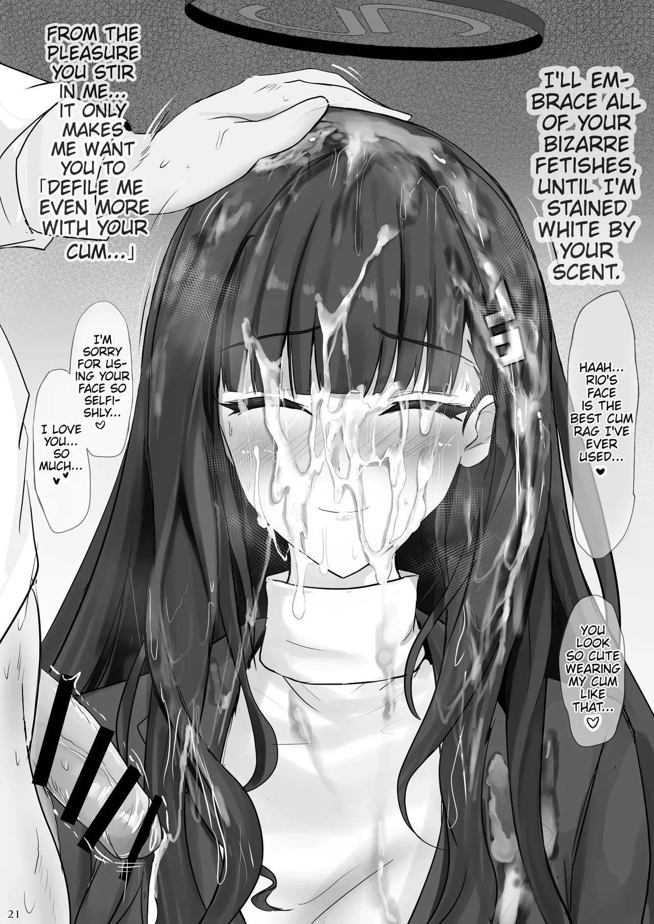 [Hakuginmokusei (Poshi)]Rio ni Suki nadake | As Much As You Like, Rio(Blue Archive) [English] [Digital] [Thighs] Page 20