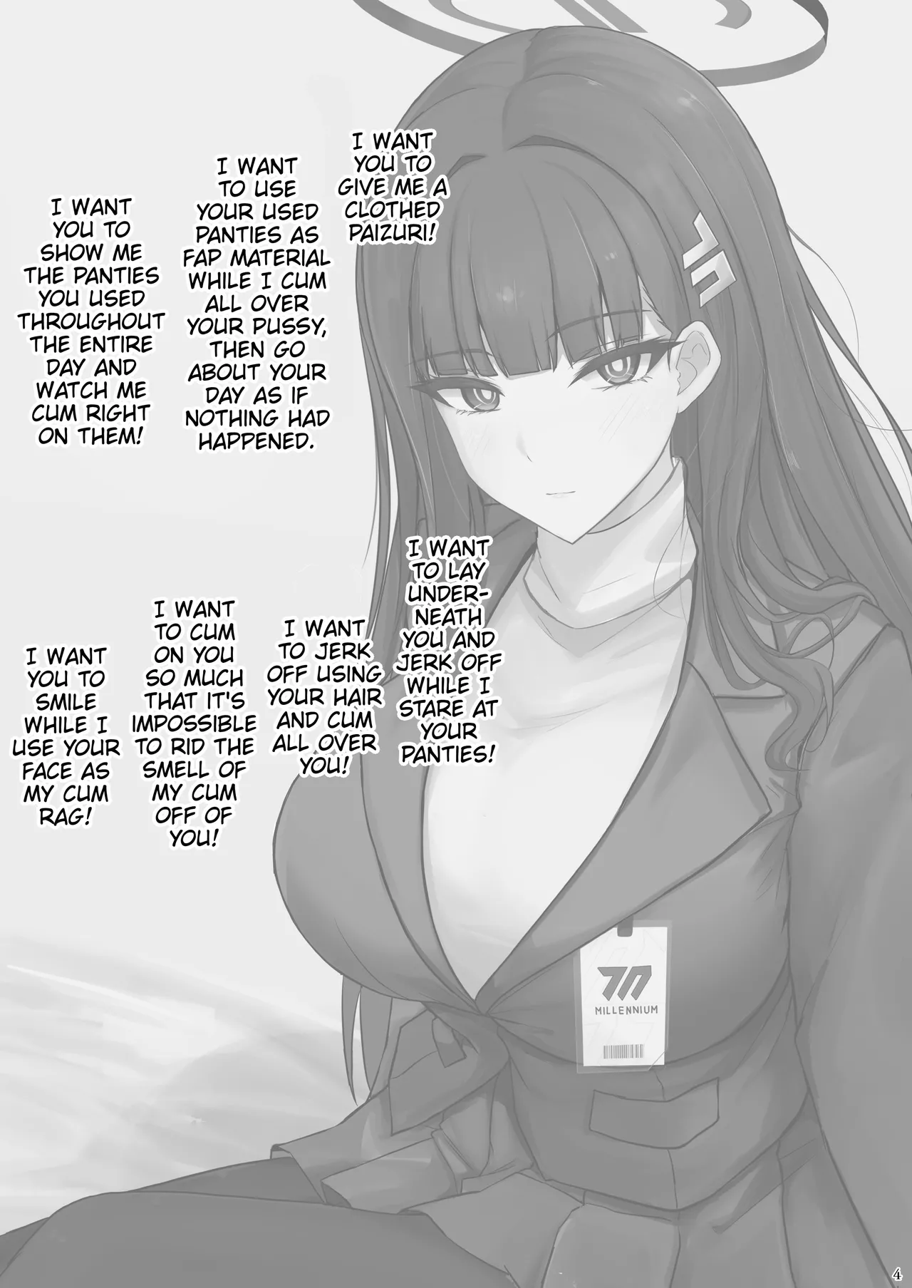[Hakuginmokusei (Poshi)]Rio ni Suki nadake | As Much As You Like, Rio(Blue Archive) [English] [Digital] [Thighs] Page 3