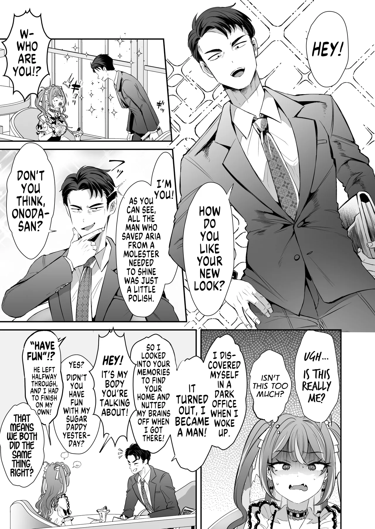 [ZUZUZU (Kamiya Zuzu)]Pien na Ore, Shachiku na Watashi. ~Kinou made Black datta noni, Okitara Sekai ga Pink ni Somattete Kusa Nan da ga~ - A pien me, A slave me. It was a black company until yesterday, but when i woke up, the world was dyed in Plonk and i can't help but laugh[English] [GTF] Page 29