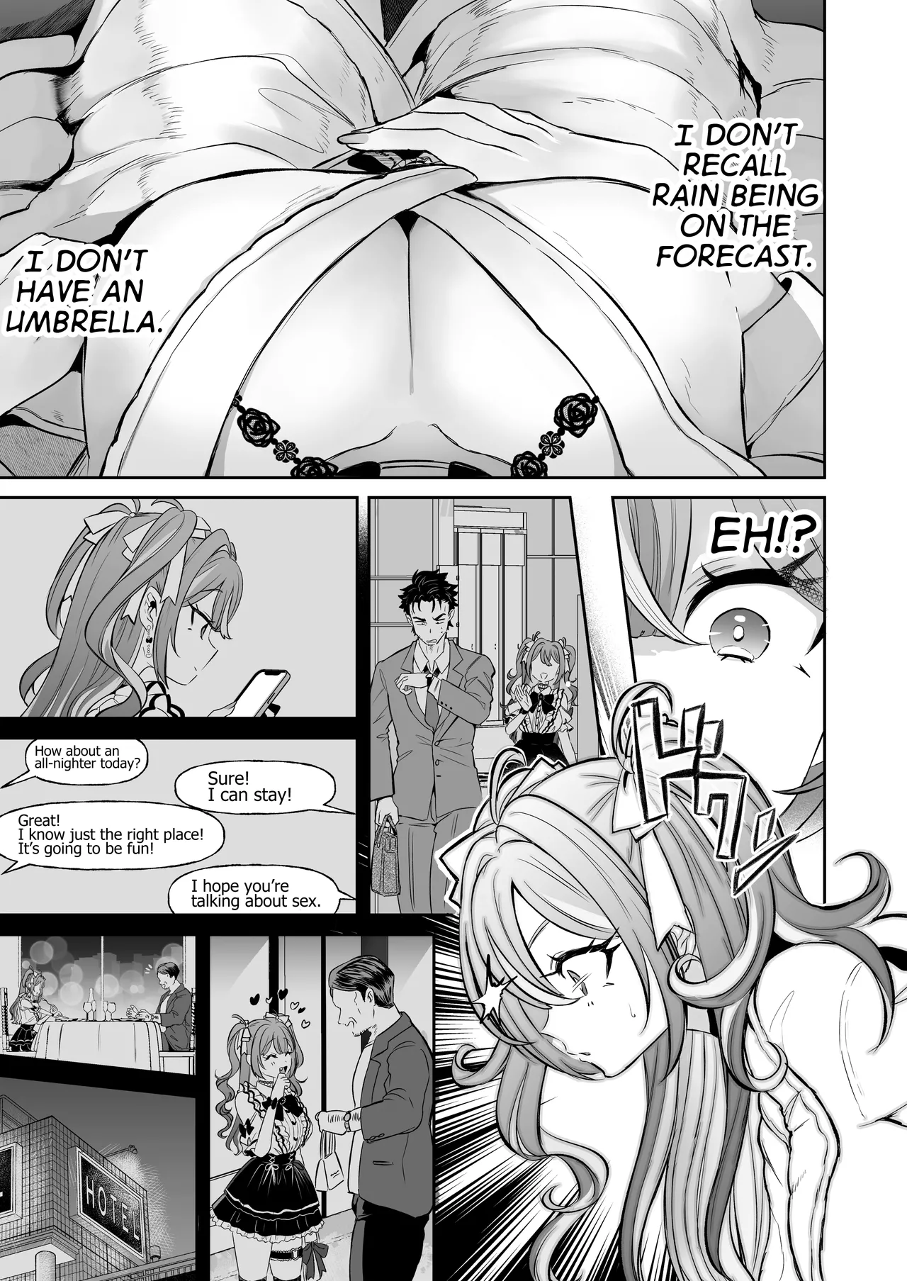 [ZUZUZU (Kamiya Zuzu)]Pien na Ore, Shachiku na Watashi. ~Kinou made Black datta noni, Okitara Sekai ga Pink ni Somattete Kusa Nan da ga~ - A pien me, A slave me. It was a black company until yesterday, but when i woke up, the world was dyed in Plonk and i can't help but laugh[English] [GTF] Page 9