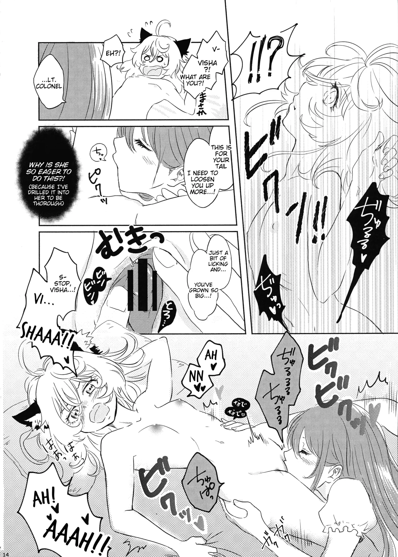 (Akihabara Chou Doujinsai) [LONGTAIL (Miso)]BONBON=CAT(Youjo Senki) [English] Page 13