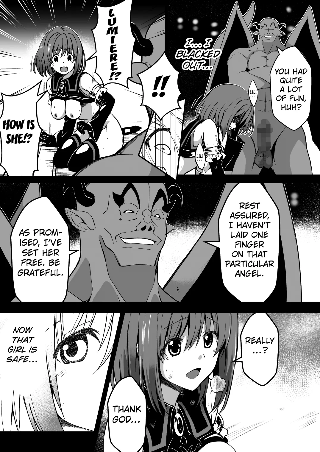 [Milk Dipper]Rankou Tenshi Arutemisu ~ Nakama o Toraware Akuma ni Okasa Reta Shōjo no Matsuro ~[English] [Kuraudo] Page 53