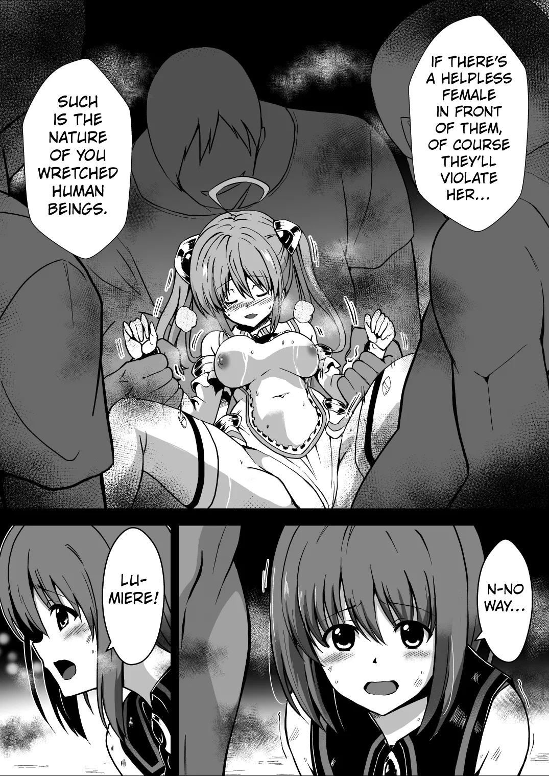 [Milk Dipper]Rankou Tenshi Arutemisu ~ Nakama o Toraware Akuma ni Okasa Reta Shōjo no Matsuro ~[English] [Kuraudo] Page 56