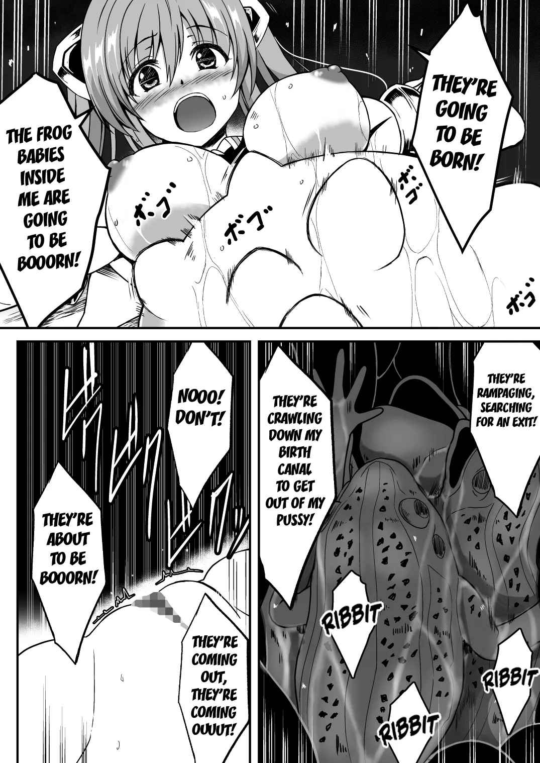 [Milk Dipper]Rankou Tenshi Lumiere ~Kaeru ni Okasare Naedoko ni Sareta Shoujo no Matsuro~[English] [Kuraudo] Page 35