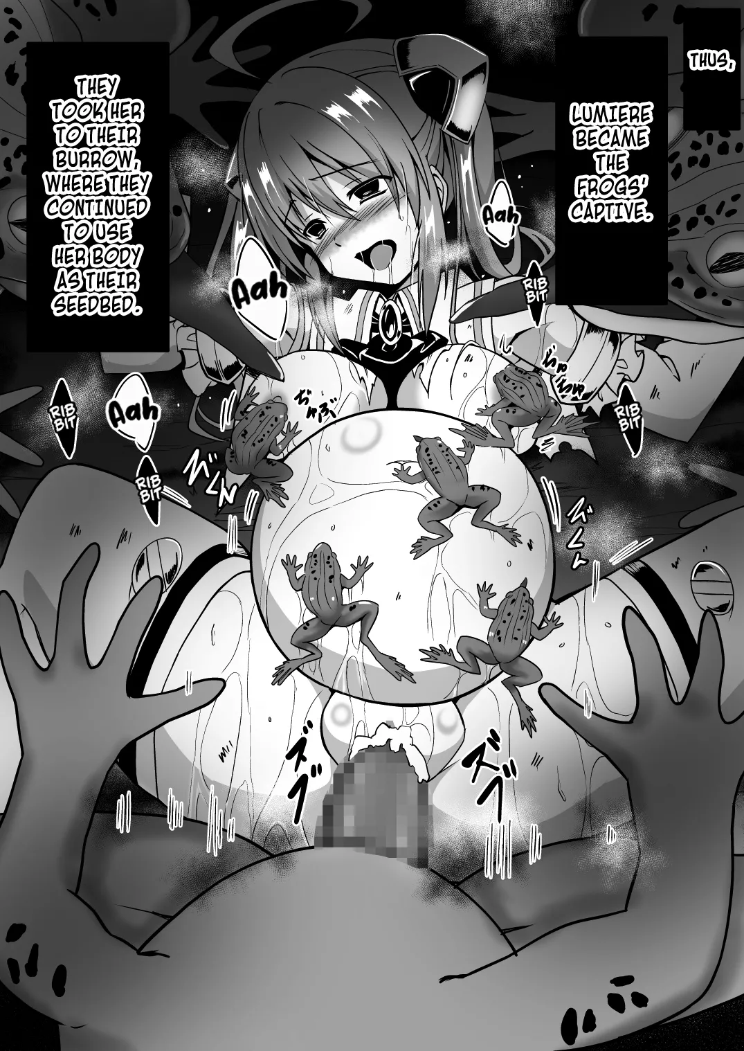 [Milk Dipper]Rankou Tenshi Lumiere ~Kaeru ni Okasare Naedoko ni Sareta Shoujo no Matsuro~[English] [Kuraudo] Page 40