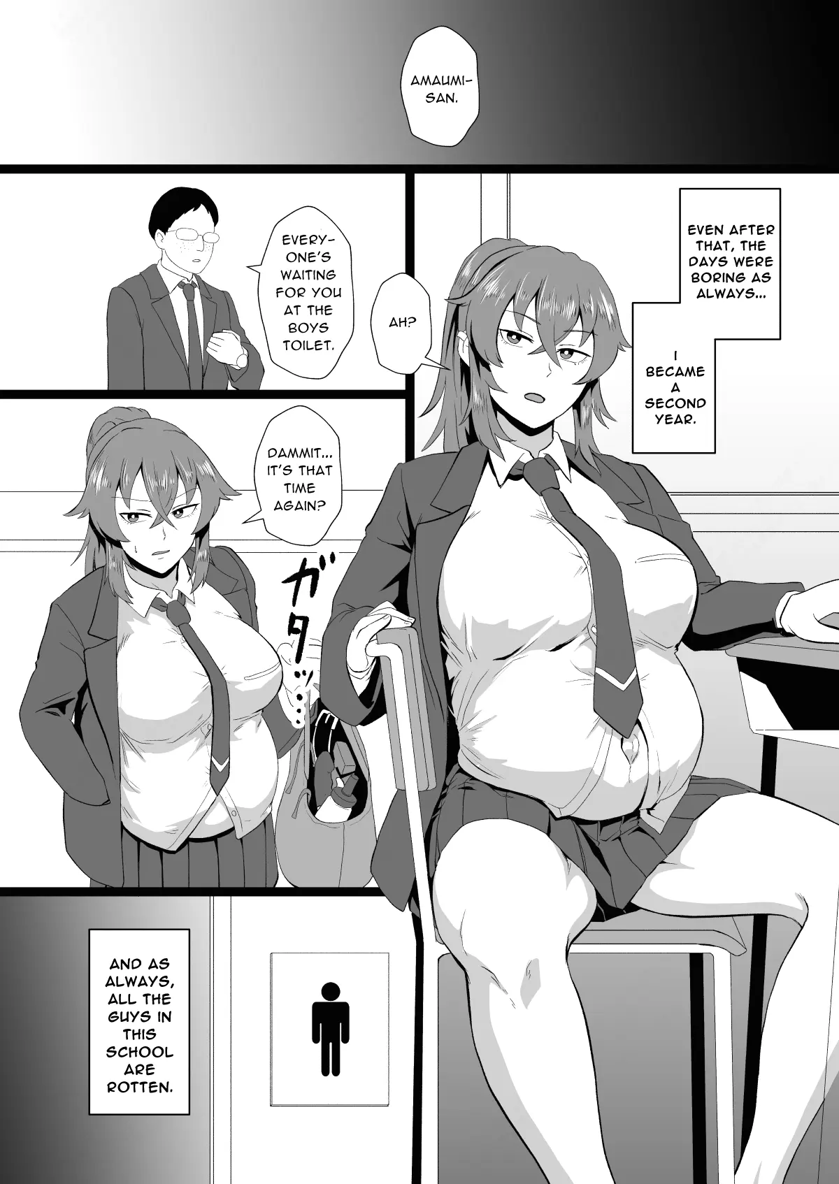 [Hotel Shikinseki (Protohotel)]"Ore, Nanka Okashii ka?" Amami Ryuuki wa Seito Shidouchuu! | "Am I Somehow Weird?" ※Amami Tatsuki is on Student Guidance![English] [Daddy Scan Me Harder!] [Decensored] [Digital] Page 34