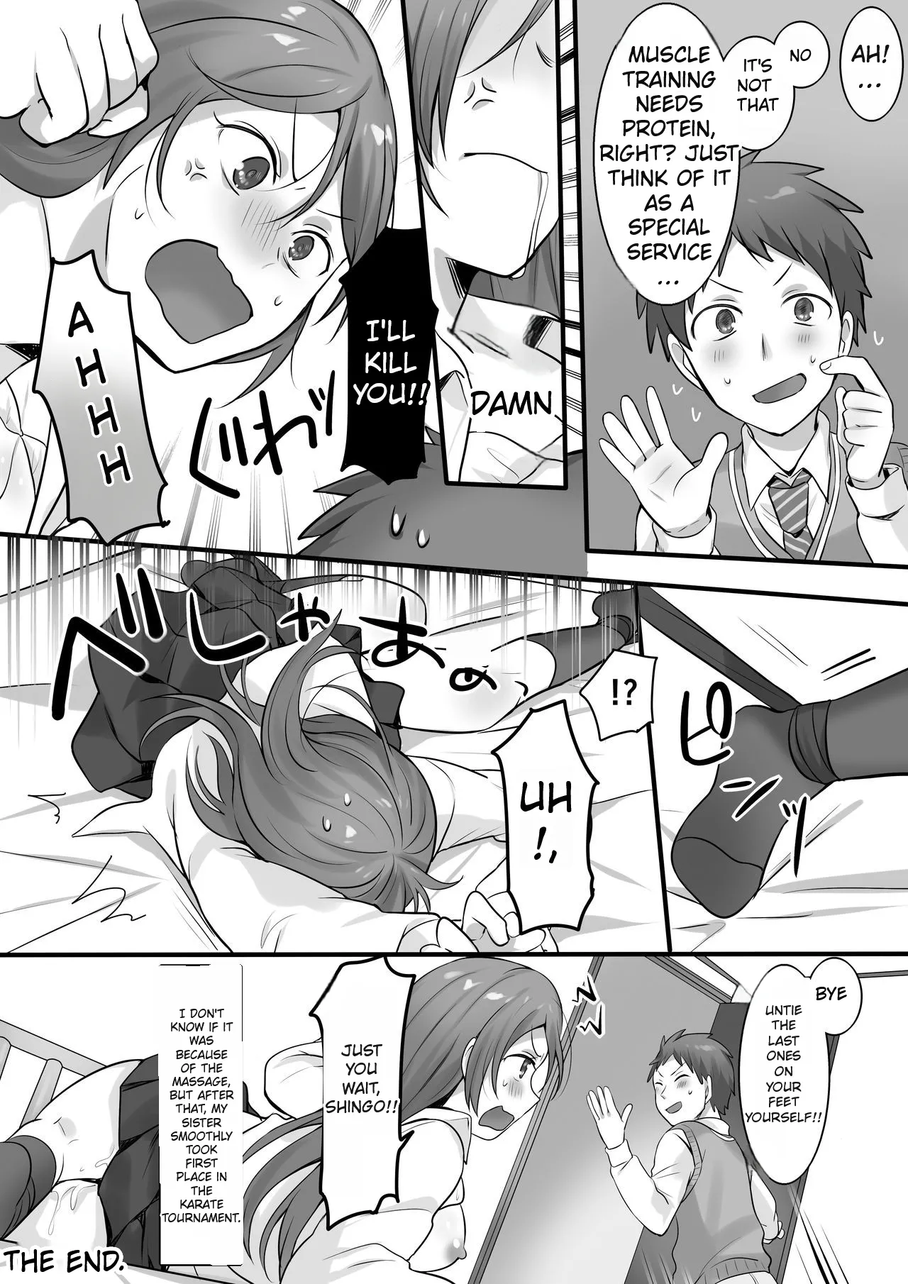 [Fafafalabel (Hiiragi Popura)]I Tried Giving a Sensual Massage to My Older Sister, Who’s Ranked #2 Nationwide in Karate - Ready to Be Killed for It.[English] [Comics Enjoyer] Page 26