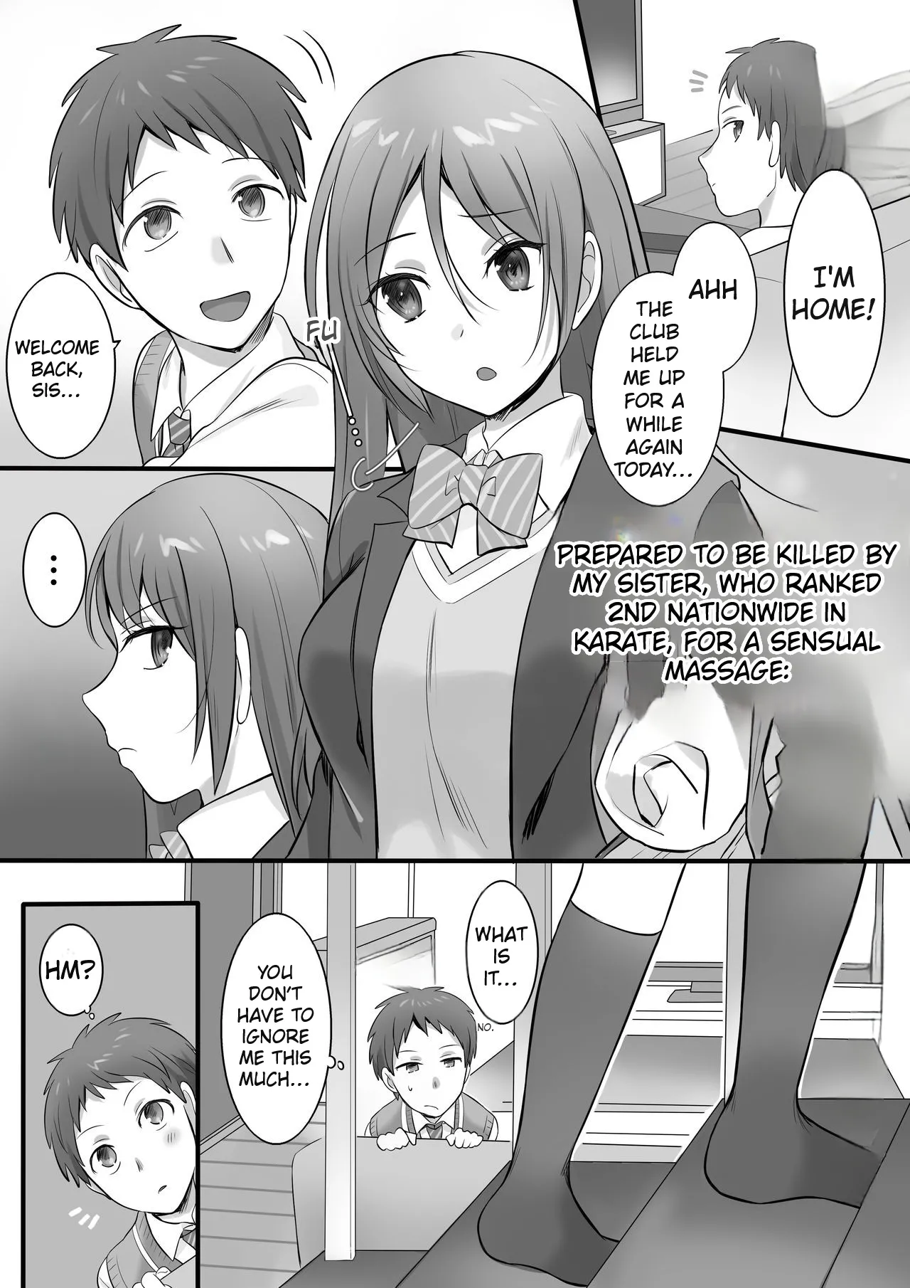 [Fafafalabel (Hiiragi Popura)]I Tried Giving a Sensual Massage to My Older Sister, Who’s Ranked #2 Nationwide in Karate - Ready to Be Killed for It.[English] [Comics Enjoyer] Page 3