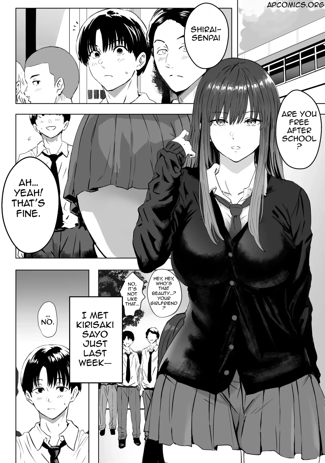 [Oburigakko]Metsuki no Warui Kidaruge na Kouhai ni Shiboritorareru | Squeezed Up By My Junior Girl Who Is Gloomy[English] [Digital] Page 2