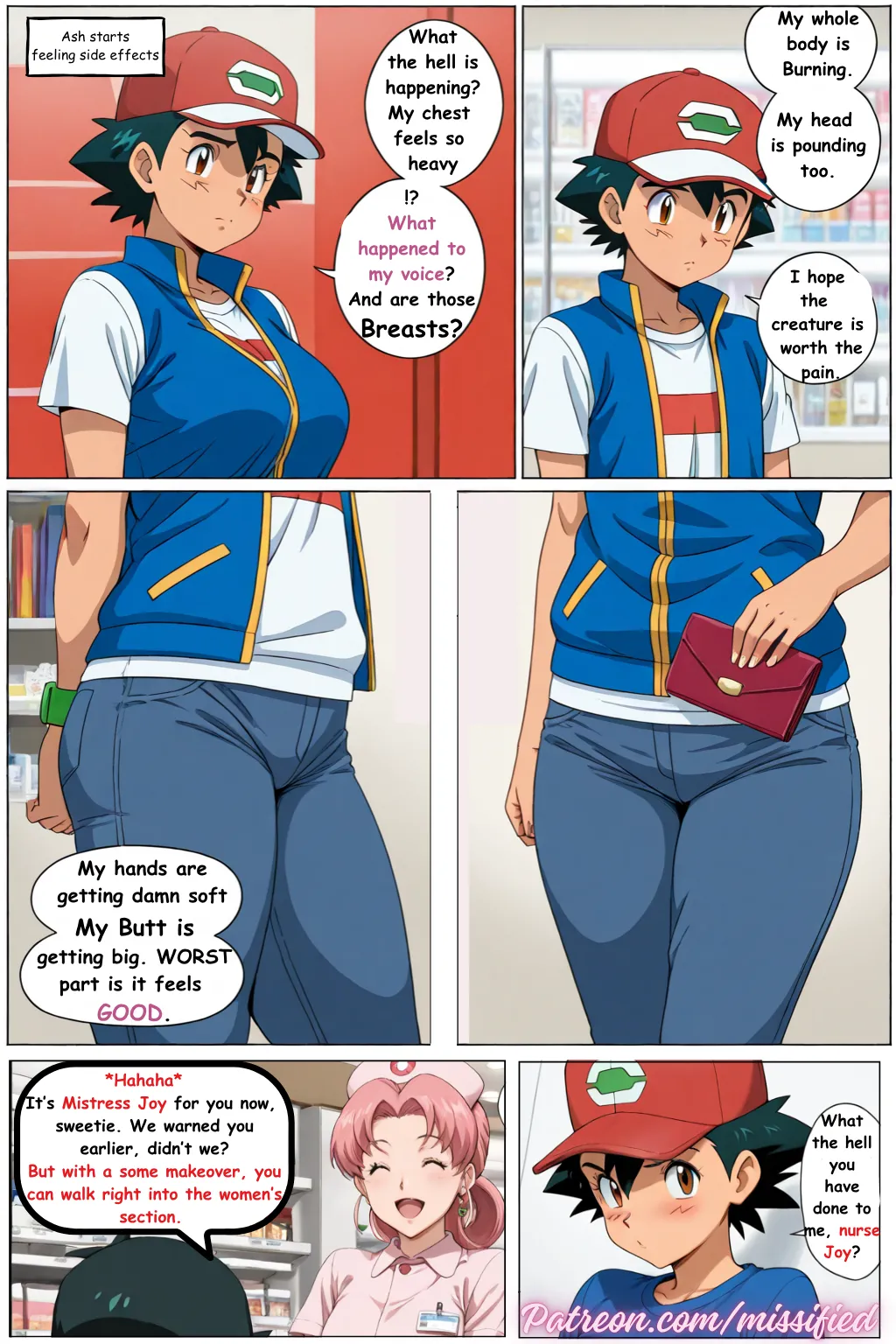 [Missified]Ashey's Evolution - Chapter 1, 2 & 3(Pokémon) [ai generated] [Digital] Page 5