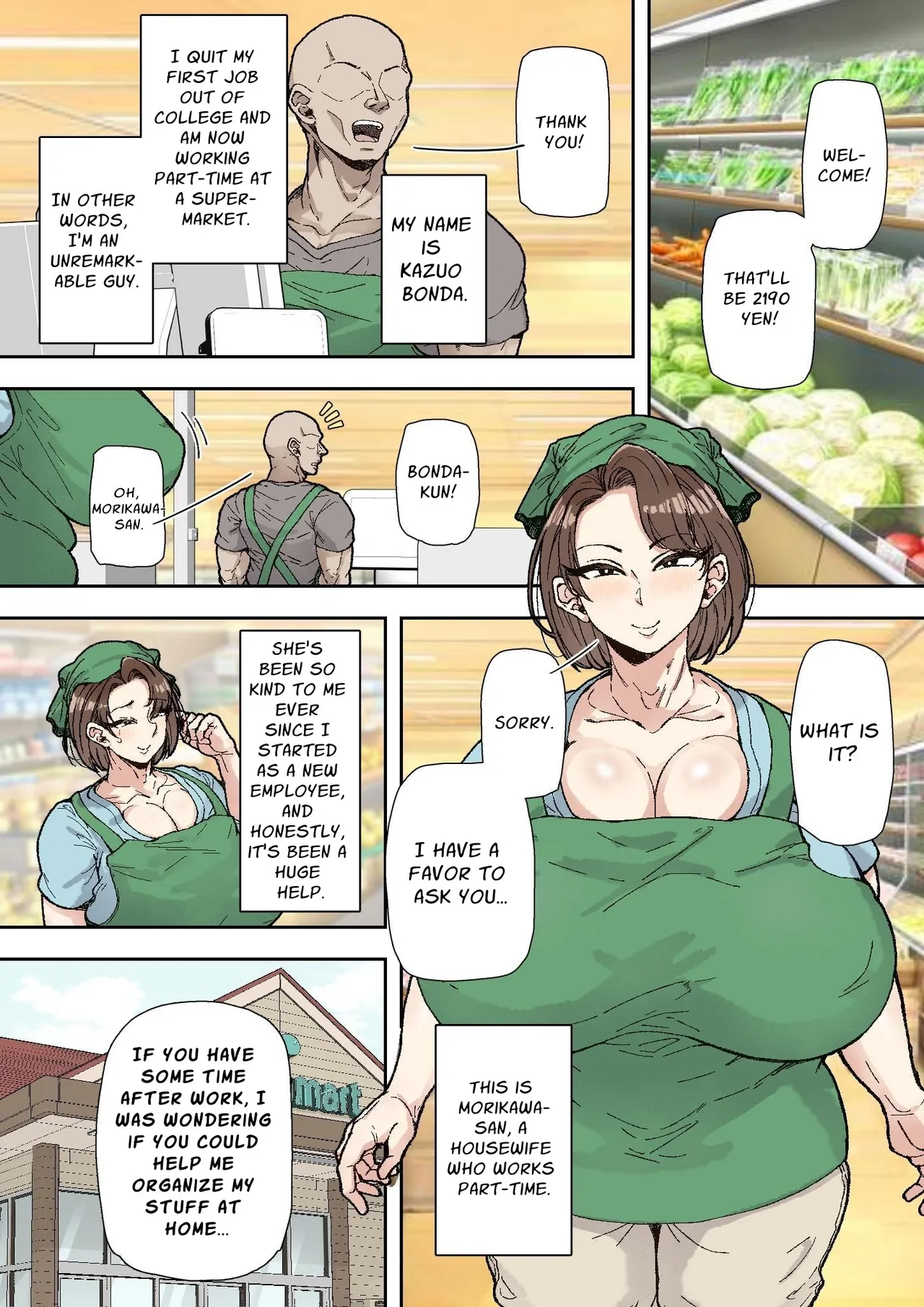 [Marui Square]Morikawa Minako (42) Beit-saki no Deka Chin-kun ni Assari Kan Ochi | Minako Morikawa (42) Easily Falls to the Big Dick Guy at Work[English] [Solid Rose] Page 2