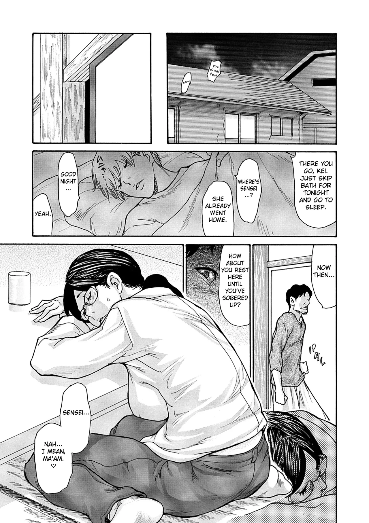 [Aoi Hitori]Shikkarimono no Tsuma ga Kinjo no Fushi ni Netorarete Kairaku Ochi Suru made chapter 1-4[Digital] [English] [Fated Circle] Page 38