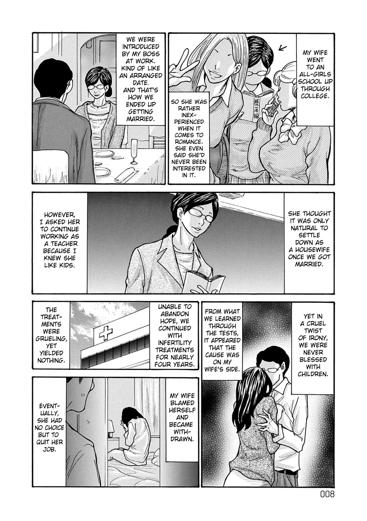 [Aoi Hitori]Shikkarimono no Tsuma ga Kinjo no Fushi ni Netorarete Kairaku Ochi Suru made chapter 1-4[Digital] [English] [Fated Circle] Page 7