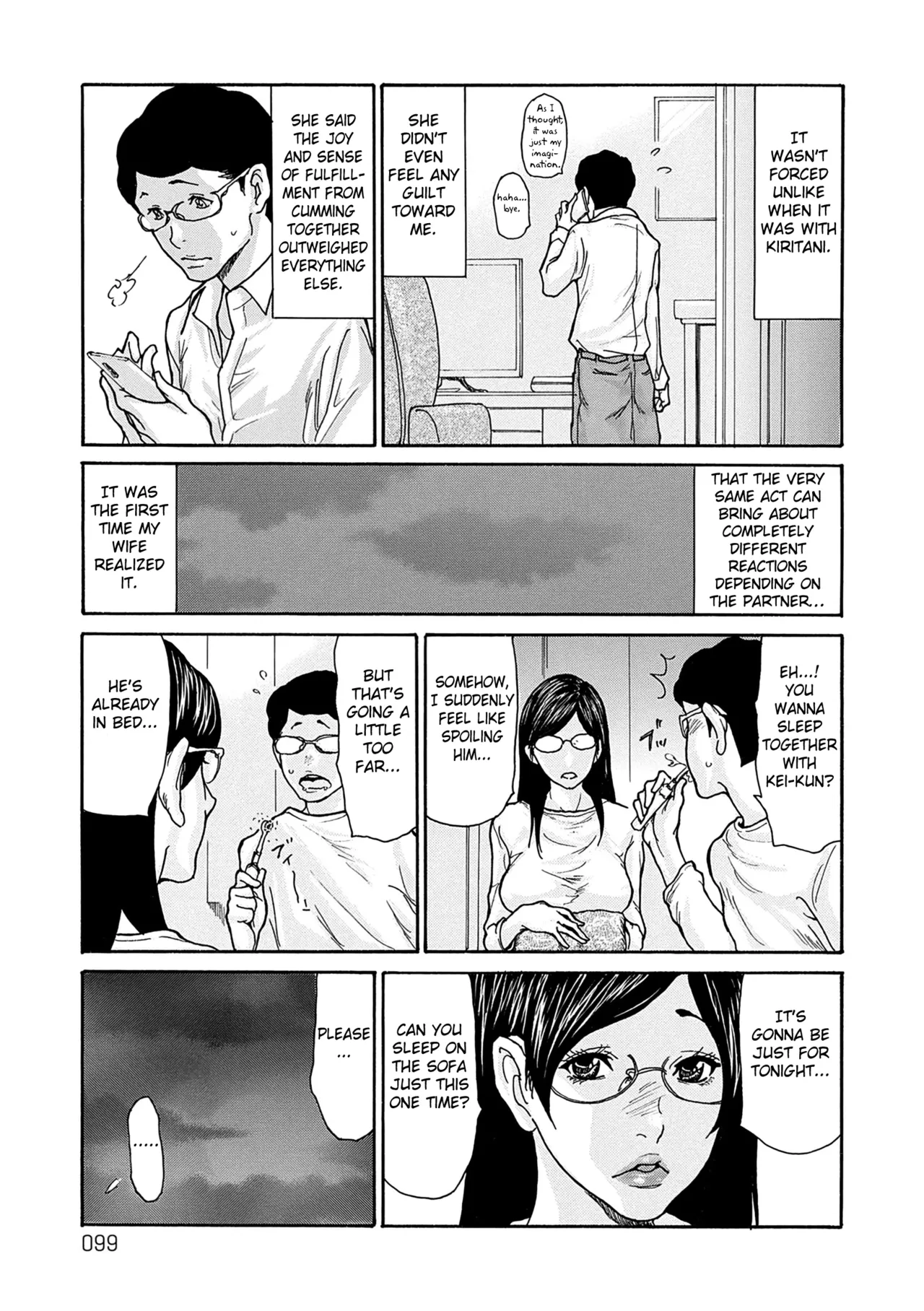 [Aoi Hitori]Shikkarimono no Tsuma ga Kinjo no Fushi ni Netorarete Kairaku Ochi Suru made chapter 1-4[Digital] [English] [Fated Circle] Page 98