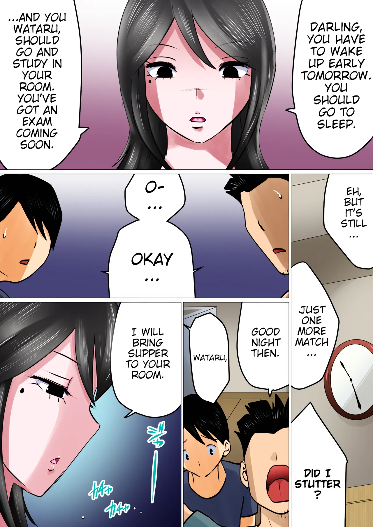 [Makoto Shiyaka]Bokushika Shiranai, Cool na Haha no Ura no Kao. | The Secret Face of My Cool Mother Only I Know.[English ] [Colorized] [Partially Uncensored] [Poranya] Page 24