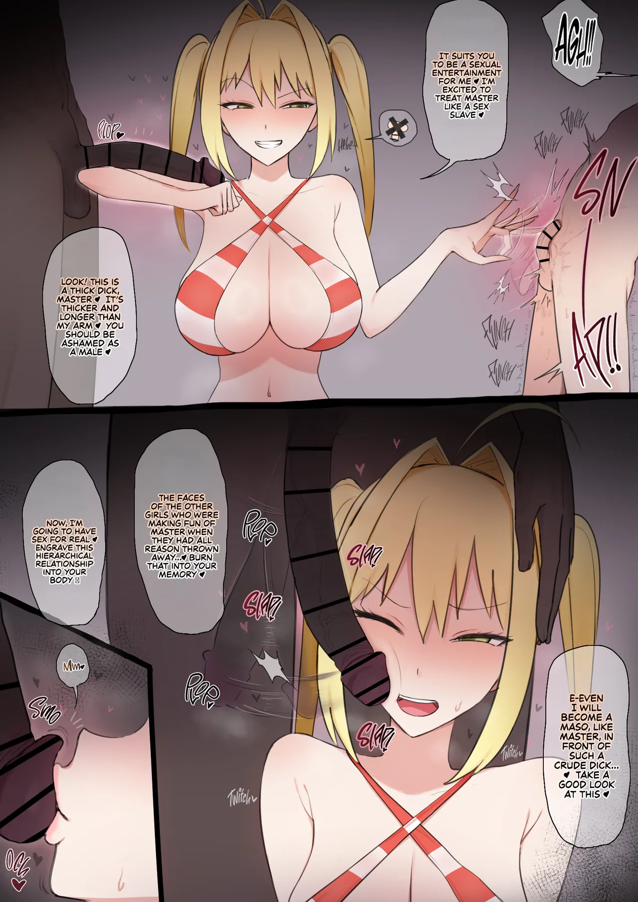 [Giga]Nero x BBC Uwaki H Misetsuke | Nero × BBC Cheating H Show-off(Fate/Grand Order) Page 3