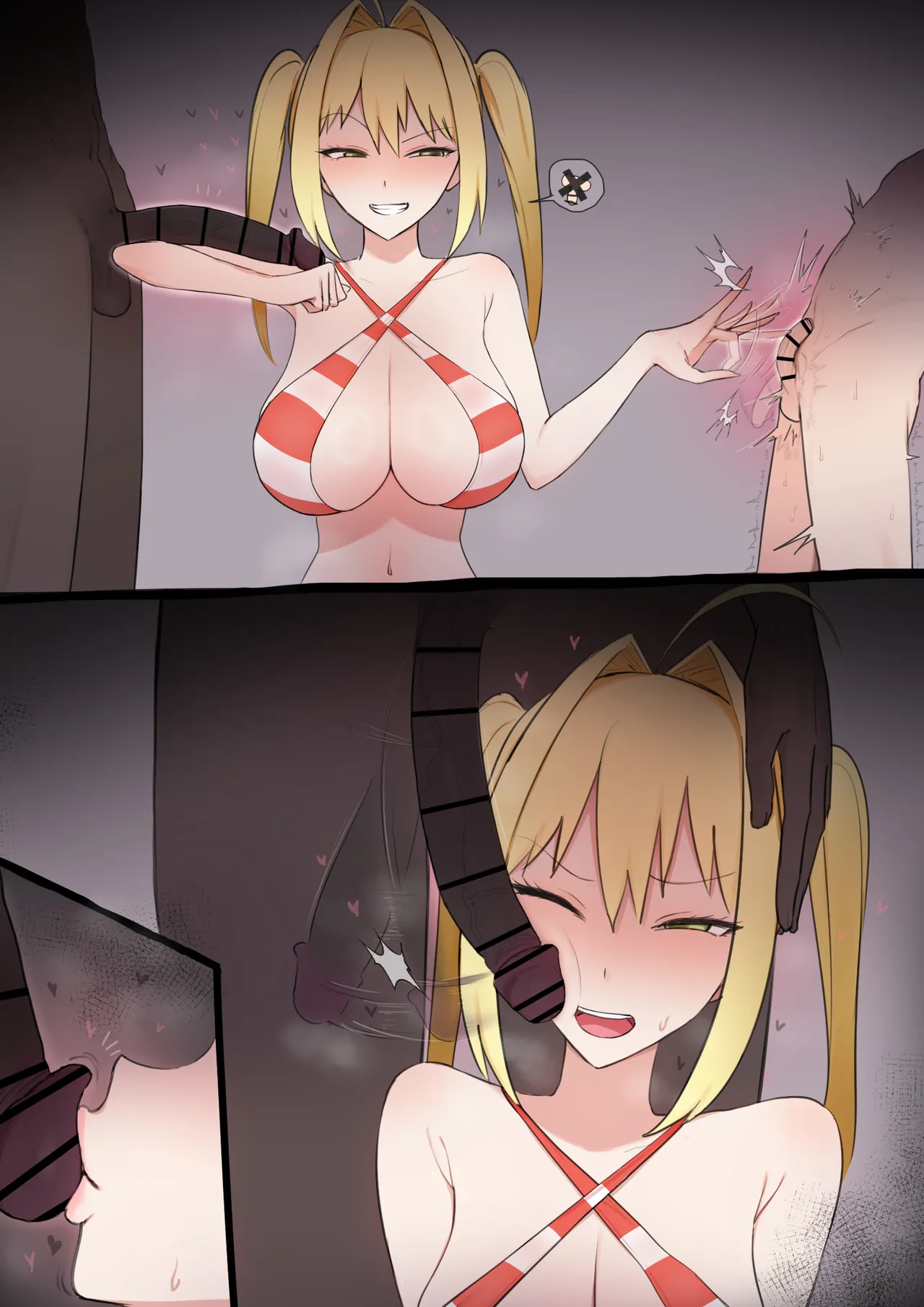 [Giga]Nero x BBC Uwaki H Misetsuke | Nero × BBC Cheating H Show-off(Fate/Grand Order) Page 8