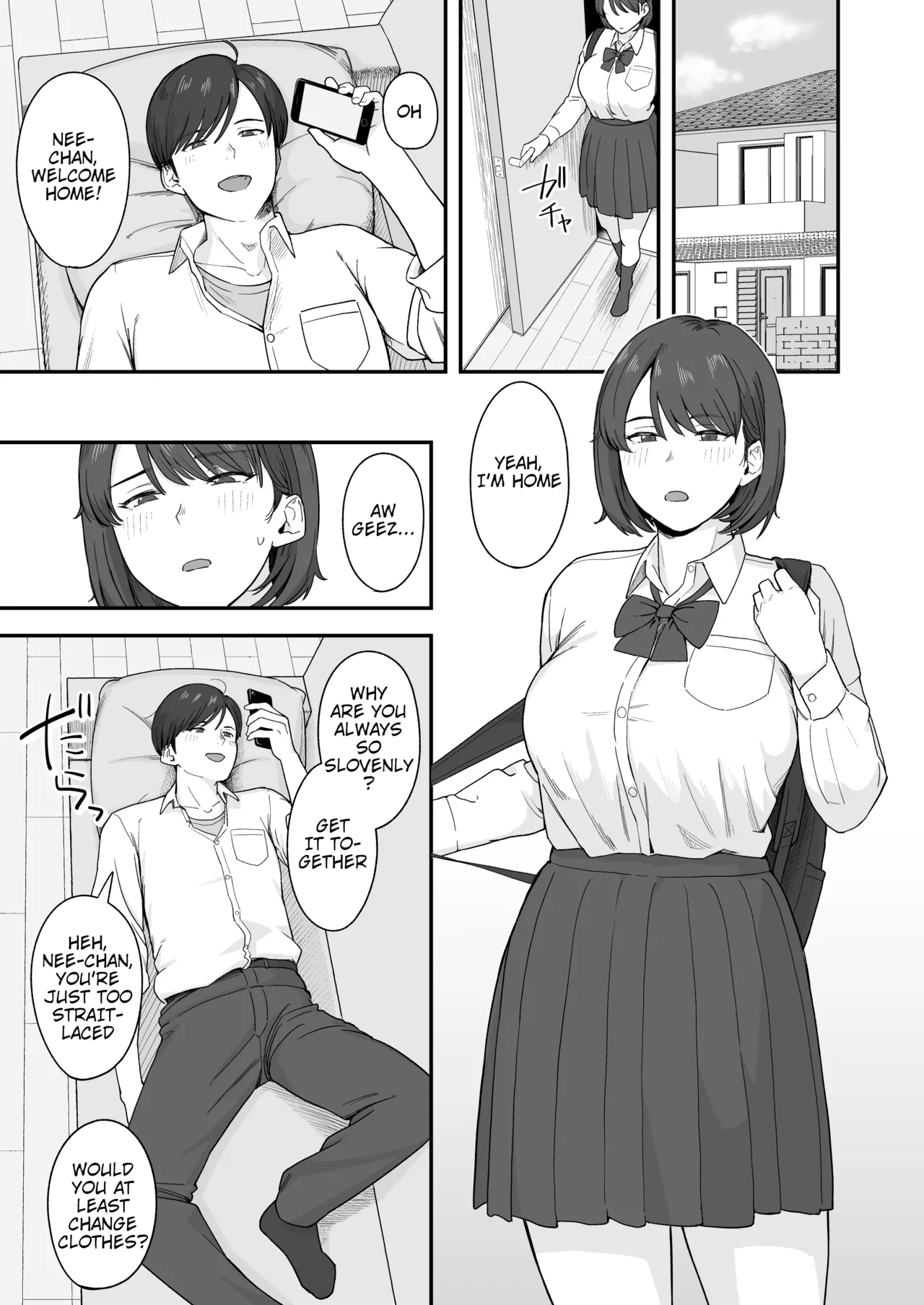 [Natsuzo]Benkyou ni Shuuchuu Shitai Muttsuri na Ane wa, Karada no Aishou Bacchiri na Otouto no Sasoi o Kotowarenai | The Reluctant Sister Who Wants to Focus On Study Can't Resist Temptation From the Brother She Shares Perfect Body Compatibility With[English] [QuickAndDirty] Page 3