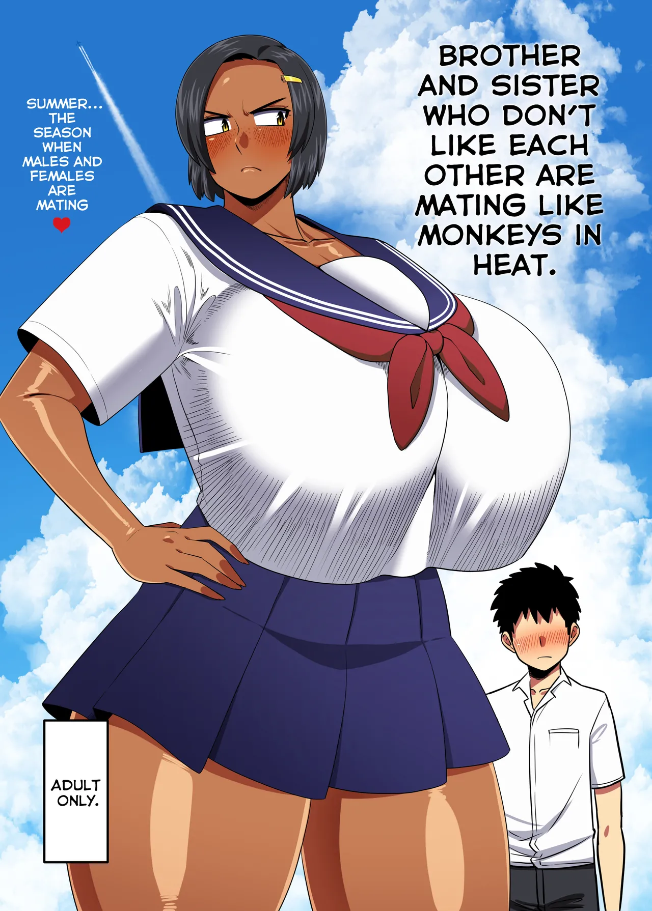 [Nacchuushou (Amazon)]Naka no Warui Ane to Otouto ga Hatsujou shita Saru Mitai ni Koubi Shimakuru Hon. - Natsu… Sore wa Osu to Mesu ga Majiwaru Kisetsu[Digital] (English) Page 1