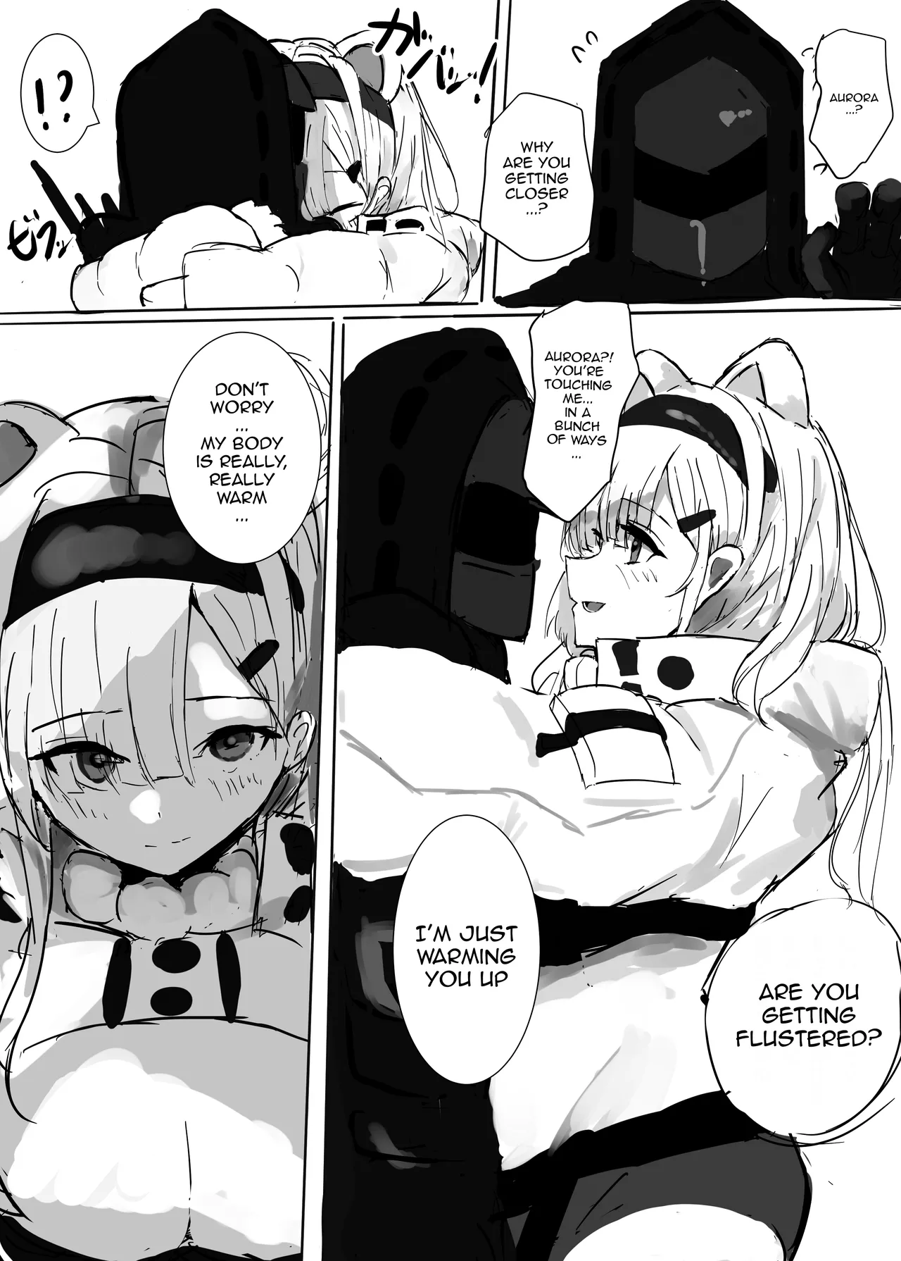 [Sunaneko]Aurora-chan to Karada Attame Ecchi o Suru Ohanashi | Story about Doing Lewd Things with Aurora as She Warms My Body(Arknights)  [English] {Doujins.com} Page 2