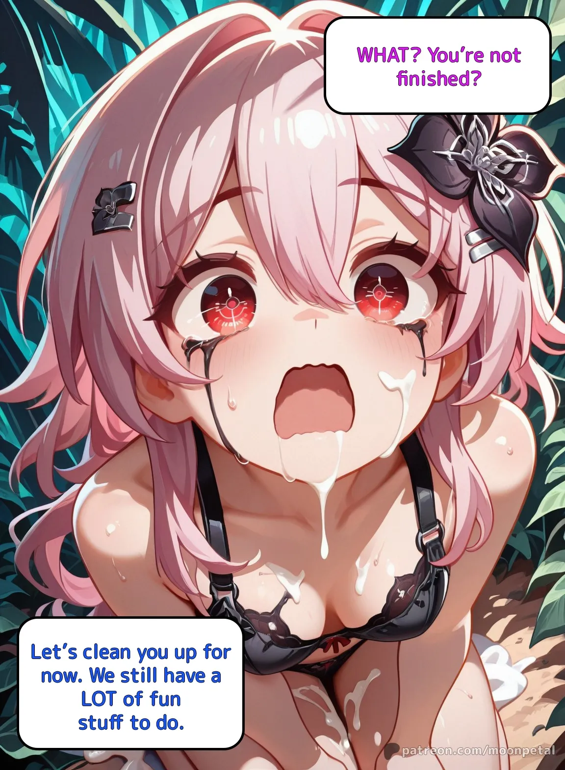 [Moon Petal]Wanna make a bet? ch. 3 - Evernight[English] [Uncensored] [Patreon] [AI Generated] Page 22