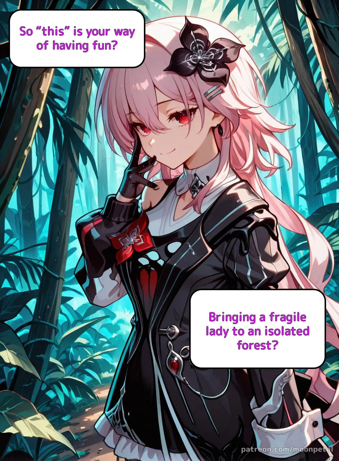 [Moon Petal]Wanna make a bet? ch. 3 - Evernight[English] [Uncensored] [Patreon] [AI Generated] Page 7